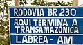 BR-230 – vorläufiges Ende in Lábrea / Amazonien