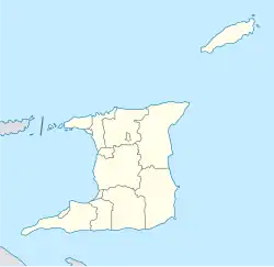 Lagekarte von Trinidad und Tobago