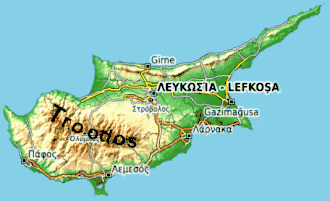 Lagekarte Troodos