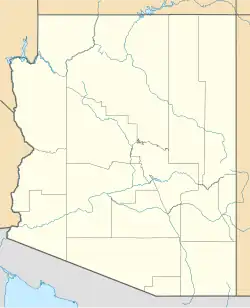Lagekarte von Arizona in den USA