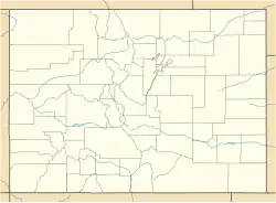 Lagekarte von Colorado in den USA