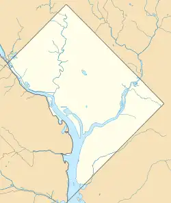 Lagekarte des District of Columbia in den USA