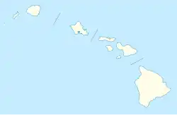 Lagekarte von Hawaii in den USA