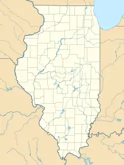 Lagekarte von Illinois in den USA