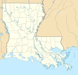 Lagekarte von Louisiana in den USA