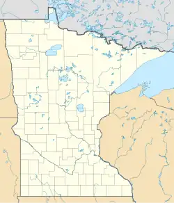 Lagekarte von Minnesota in den USA
