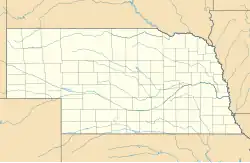 Lagekarte von Nebraska in den USA