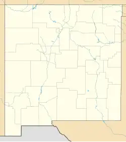 Lagekarte von New Mexico in den USA