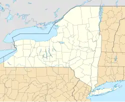 Lagekarte von New York in den USA