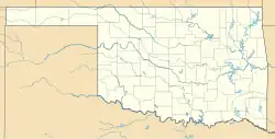 Lagekarte von Oklahoma in den USA