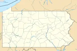 Lagekarte von Pennsylvania in den USA