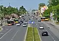 Busse auf der Radzymińska Straße