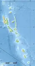 Lagekarte von Vanuatu