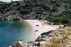 Strand Potovošće südlich von Vrbnik
