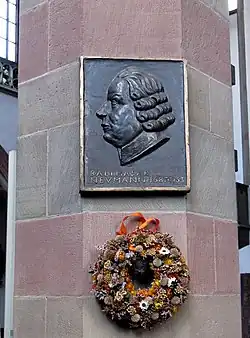Balthasar-Neumann Gedenktafel in der Würzburger Marienkapelle