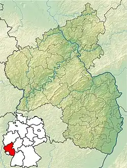 Lagekarte von Rheinland-Pfalz