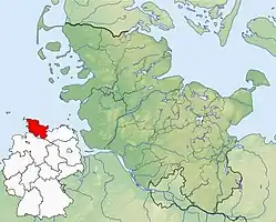Lagekarte von Schleswig-Holstein