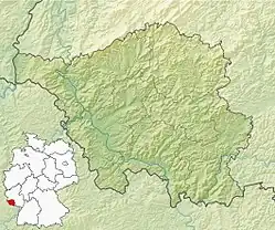 Lagekarte des Saarlands