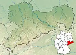 Lagekarte von Sachsen