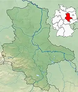 Lagekarte von Sachsen-Anhalt