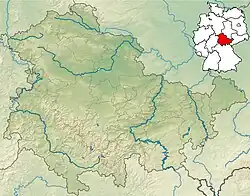 Lagekarte von Thüringen