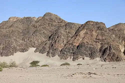 Gebirge im Wādī el-Gimāl