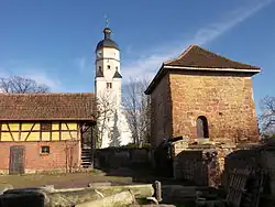 Wandersleben, Kirche mit mittelalterl. Wohnturm