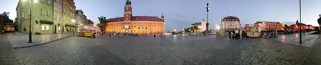 Warschau-Schloßplatz (pl. Zamkowy) Panorama