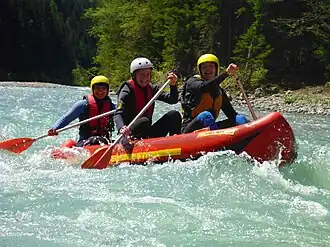 Wildwasser Rafting im Allgäu bei Oberstdorf