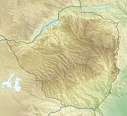 Lagekarte von Simbabwe