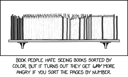 Bookshelf Sorting