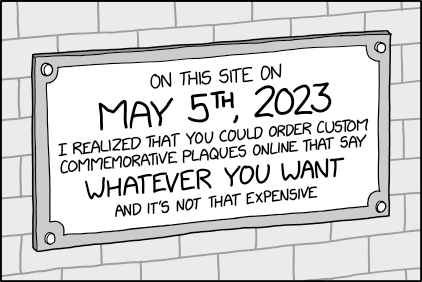 Commemorative Plaque