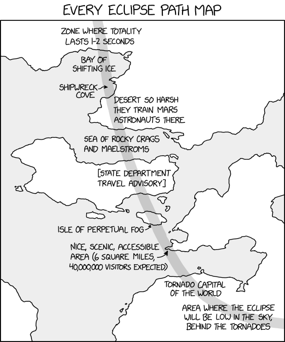 Eclipse Path Maps