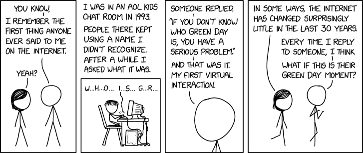 First Internet Interaction