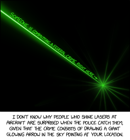 Lasering Incidents