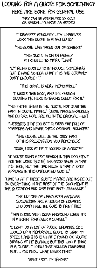 Memorable Quotes